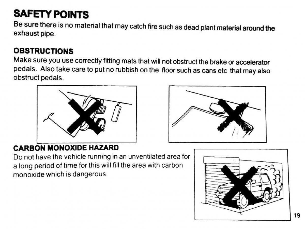 Mitsubishi Pajero II 2 owners manual / page 19