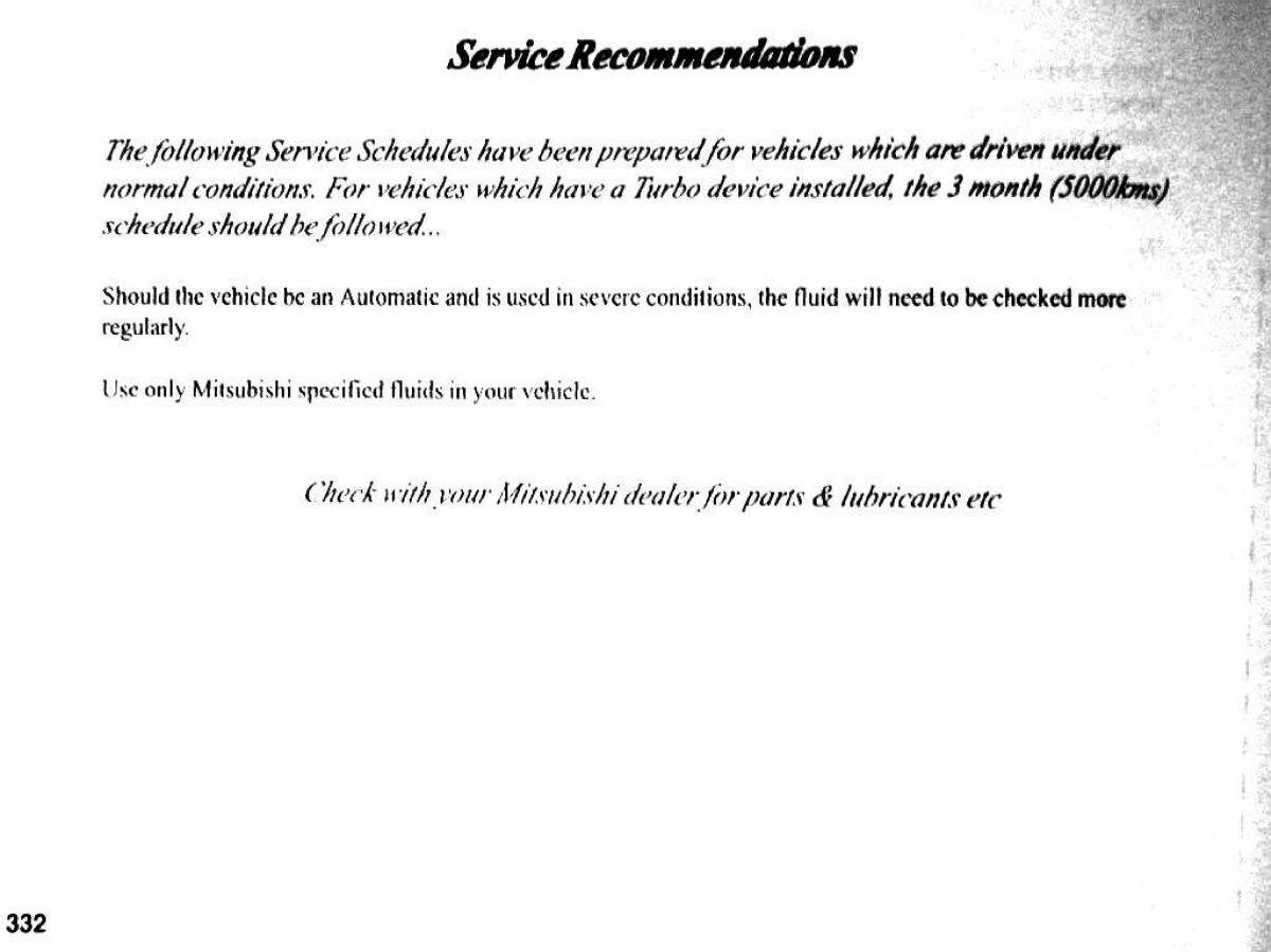 Mitsubishi Pajero II 2 owners manual / page 332