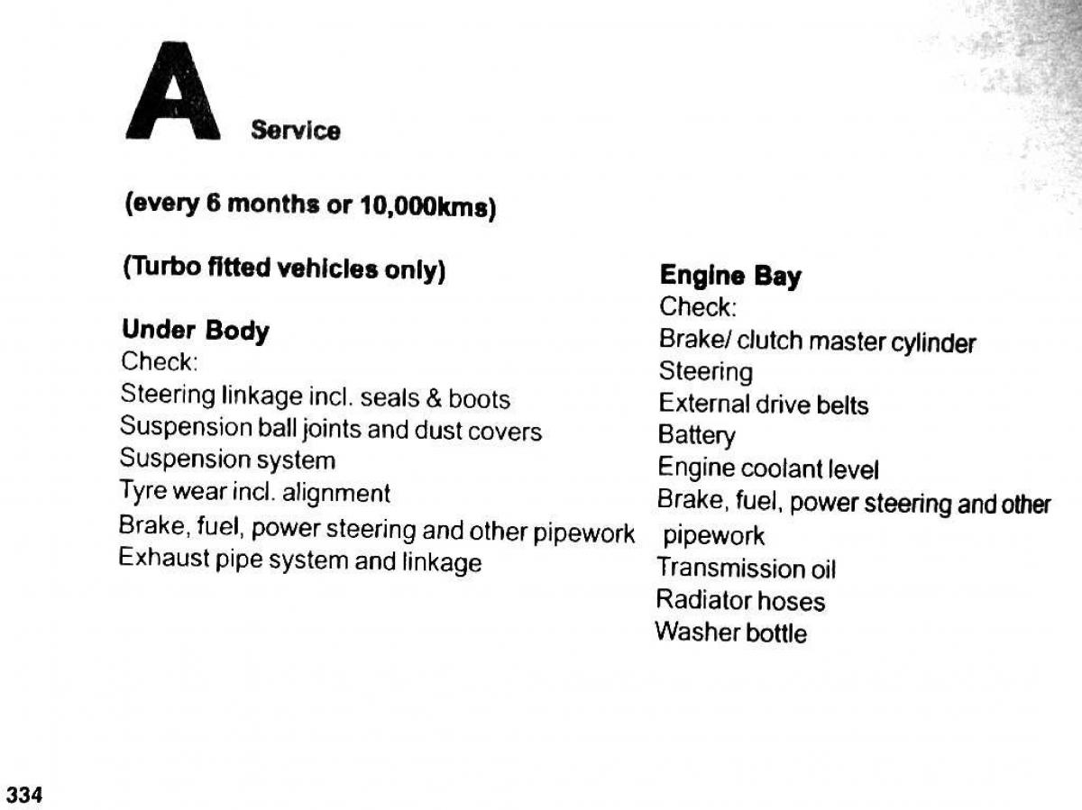 Mitsubishi Pajero II 2 owners manual / page 334