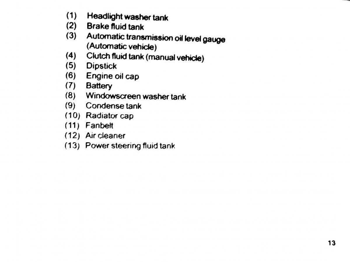 Mitsubishi Pajero II 2 owners manual / page 13