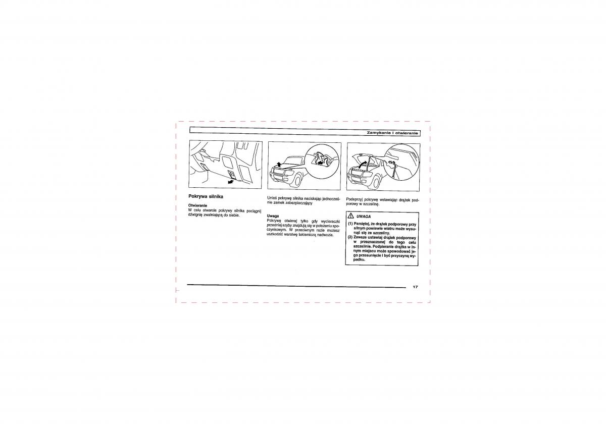 Mitsubishi Pajero III 3 instrukcja obslugi / page 17