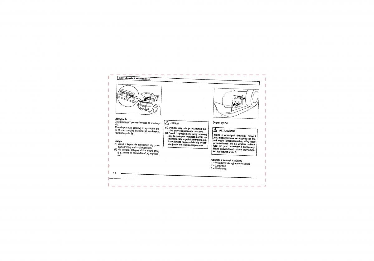 Mitsubishi Pajero III 3 instrukcja obslugi / page 18