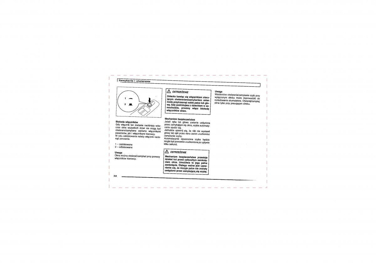Mitsubishi Pajero III 3 instrukcja obslugi / page 22