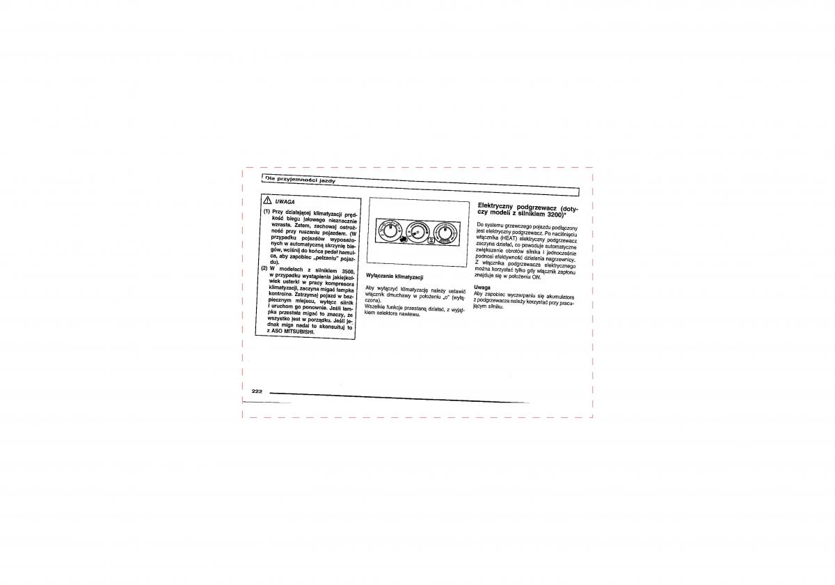 Mitsubishi Pajero III 3 instrukcja obslugi / page 222