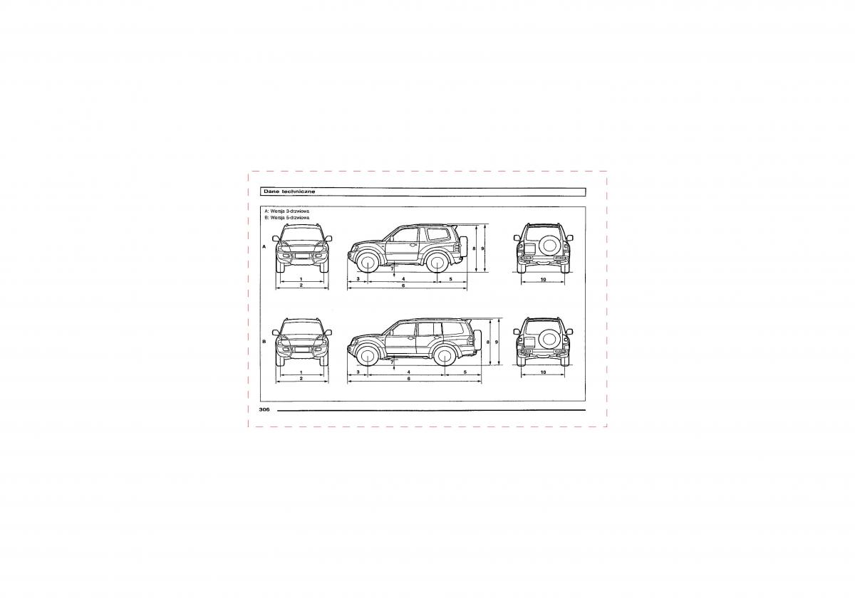 Mitsubishi Pajero III 3 instrukcja obslugi / page 304