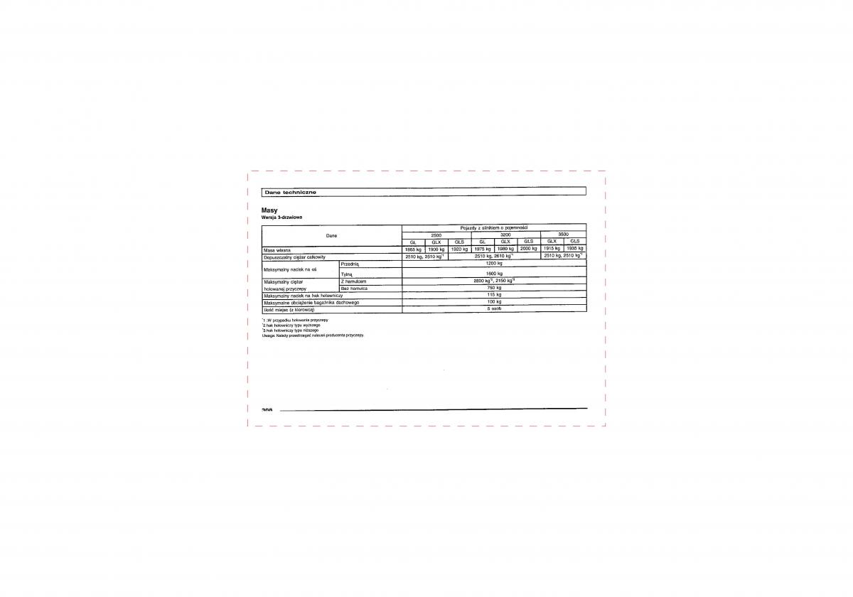 Mitsubishi Pajero III 3 instrukcja obslugi / page 306