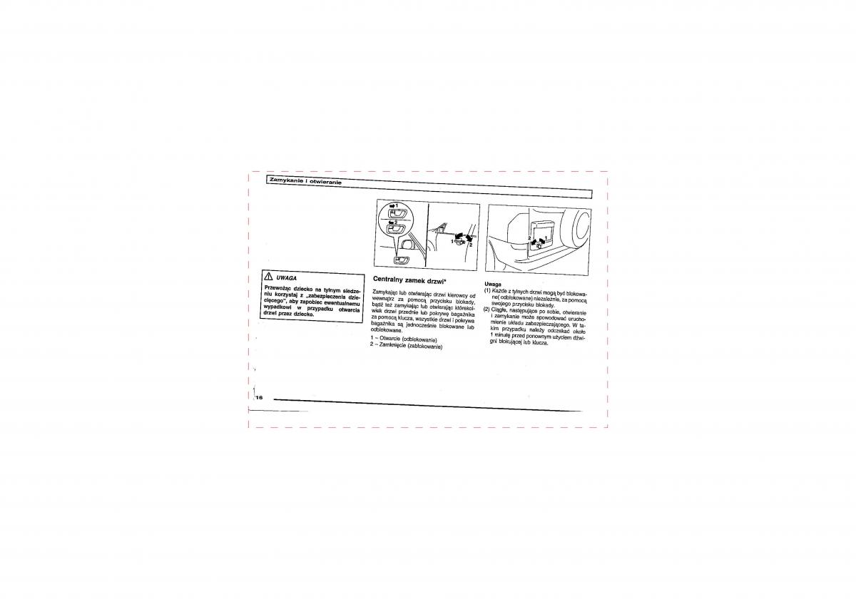 Mitsubishi Pajero III 3 instrukcja obslugi / page 16