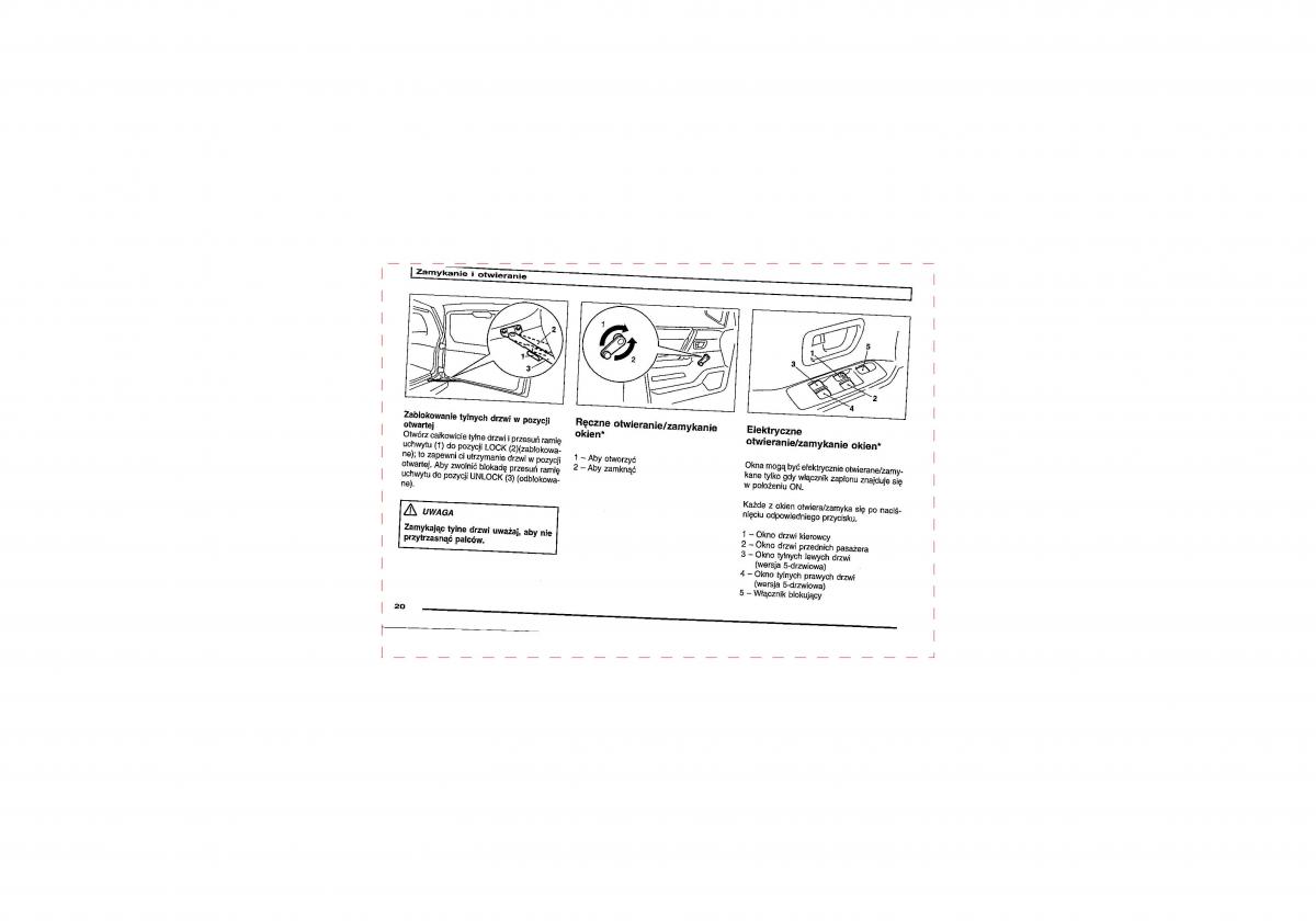 Mitsubishi Pajero III 3 instrukcja obslugi / page 20