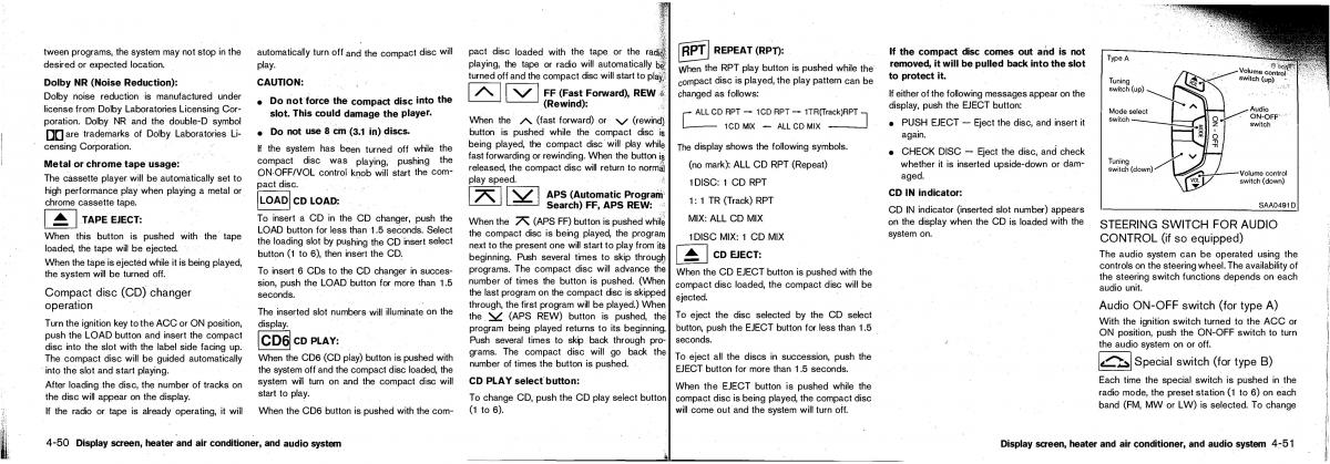 manual Nissan Patrol Nissan Patrol Y61 GR owners manual / page 92