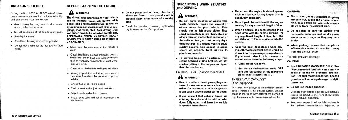 manual Nissan Patrol Nissan Patrol Y61 GR owners manual / page 95