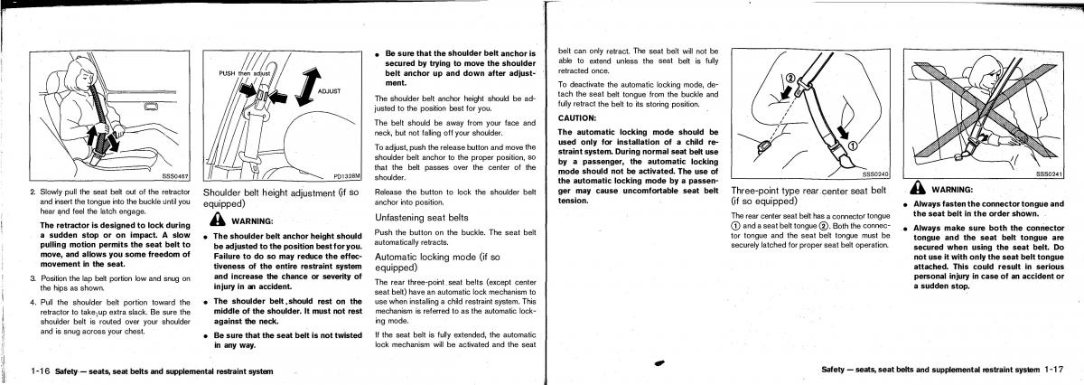 Nissan Patrol Y61 GR owners manual / page 12