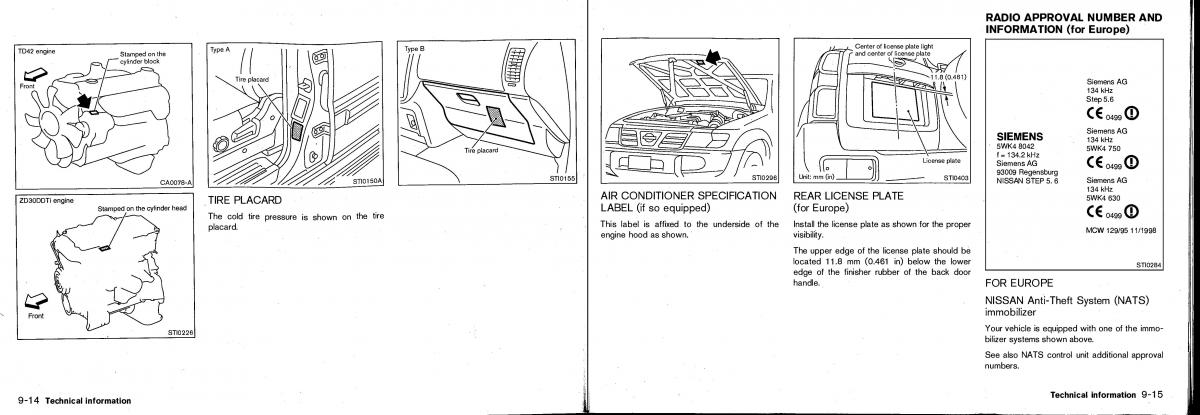 manual Nissan Patrol Nissan Patrol Y61 GR owners manual / page 156