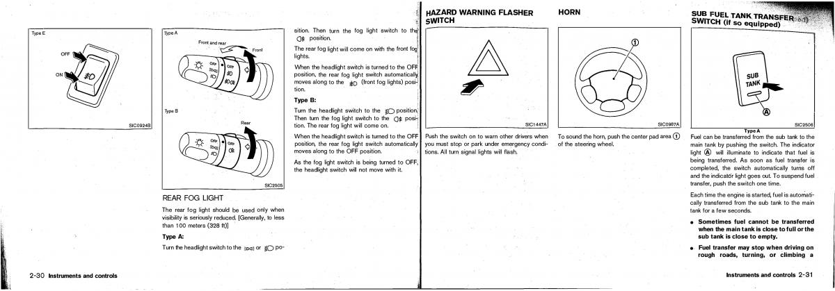 manual Nissan Patrol Nissan Patrol Y61 GR owners manual / page 43