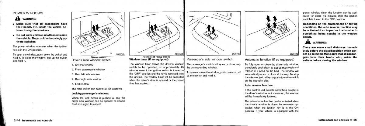 manual Nissan Patrol Nissan Patrol Y61 GR owners manual / page 50
