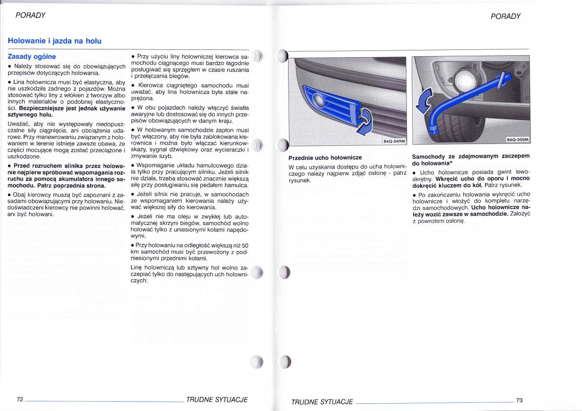 VW Polo IV 4 instrukcja / page 107