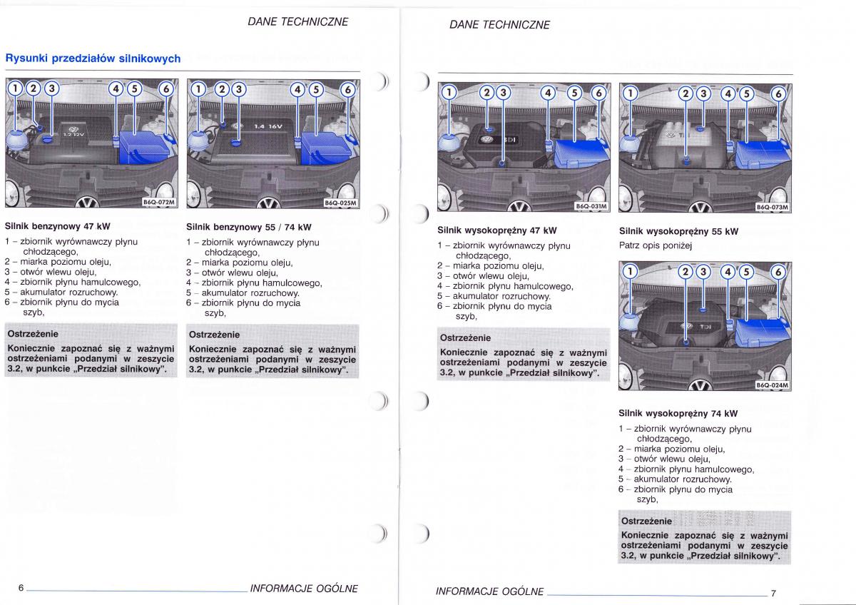 VW Polo IV 4 instrukcja obslugi / page 116