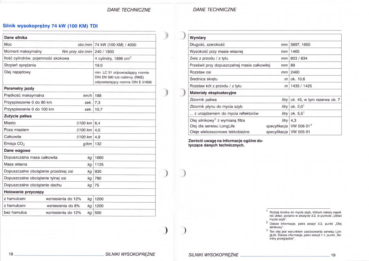 VW Polo IV 4 instrukcja / page 122