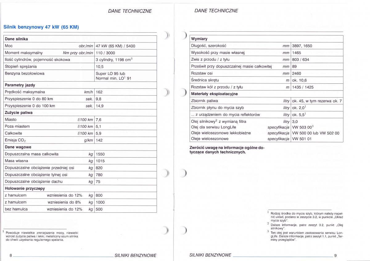 VW Polo IV 4 instrukcja / page 117