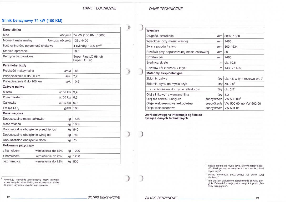 VW Polo IV 4 instrukcja / page 119