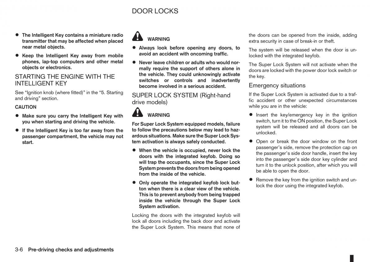 manual nissan note nissan note i 1 e11 owners manual / page 76
