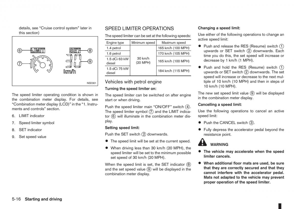 manual nissan note nissan note i 1 e11 owners manual / page 140