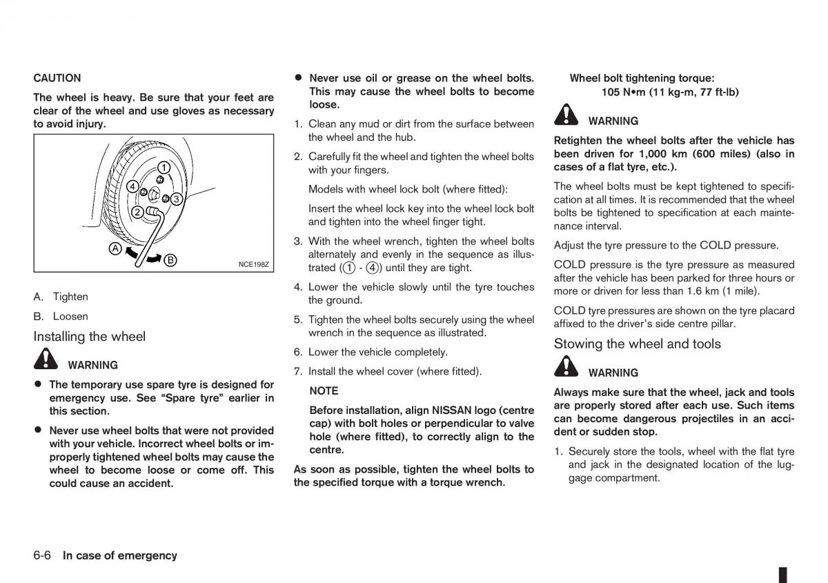 manual nissan note nissan note i 1 e11 owners manual / page 162