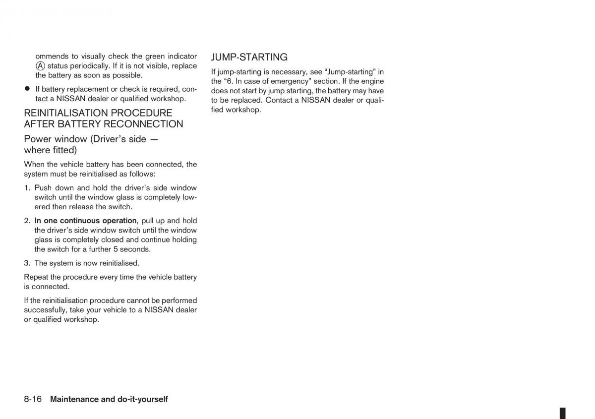 manual nissan note nissan note i 1 e11 owners manual / page 192