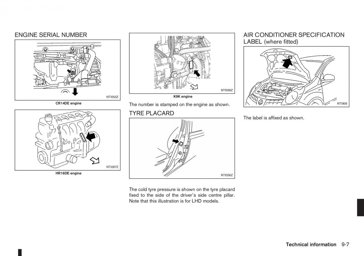 Nissan Note I 1 E11 owners manual / page 215