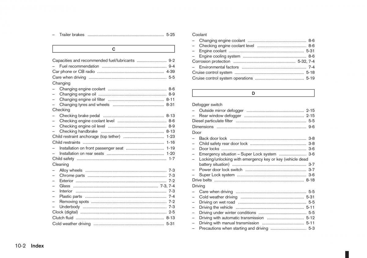 Nissan Note I 1 E11 owners manual / page 222