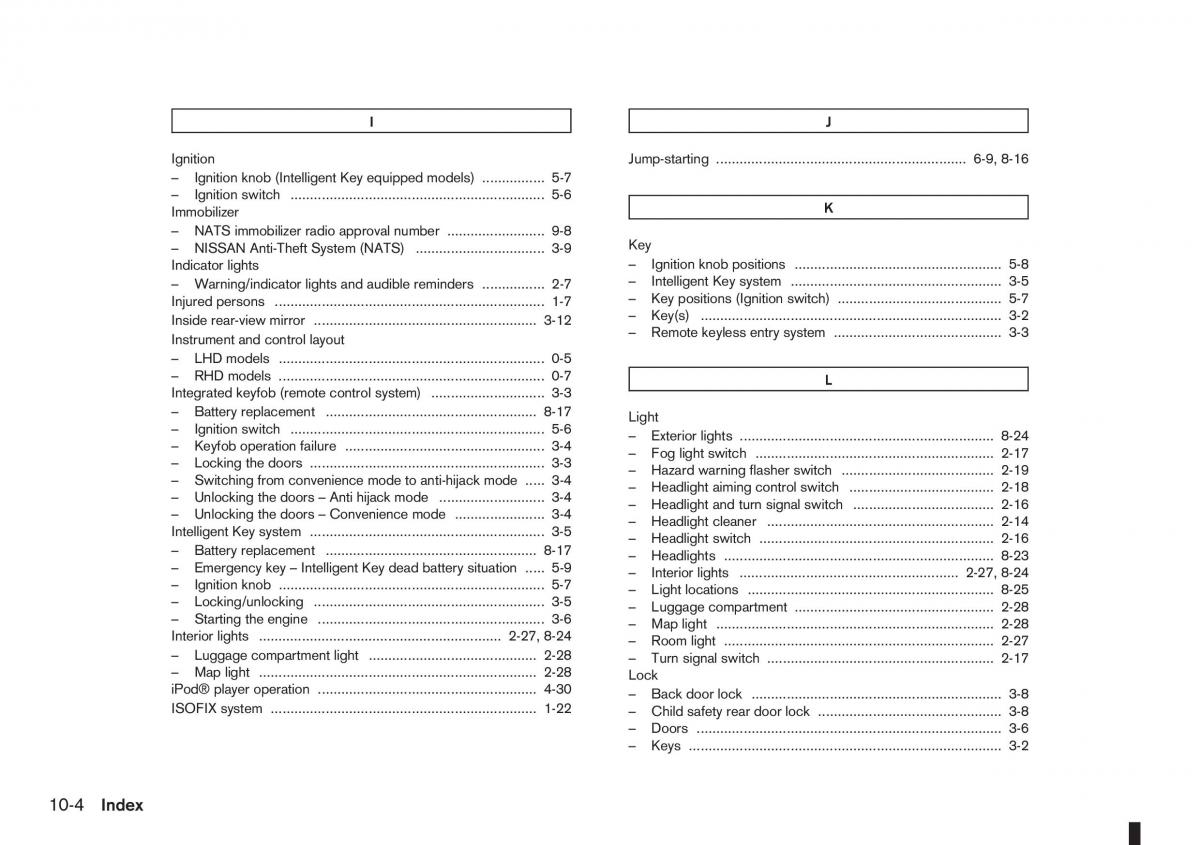 Nissan Note I 1 E11 owners manual / page 224