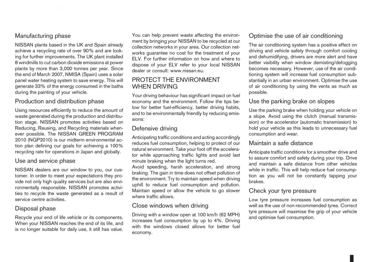 Nissan Note I 1 E11 owners manual / page 230