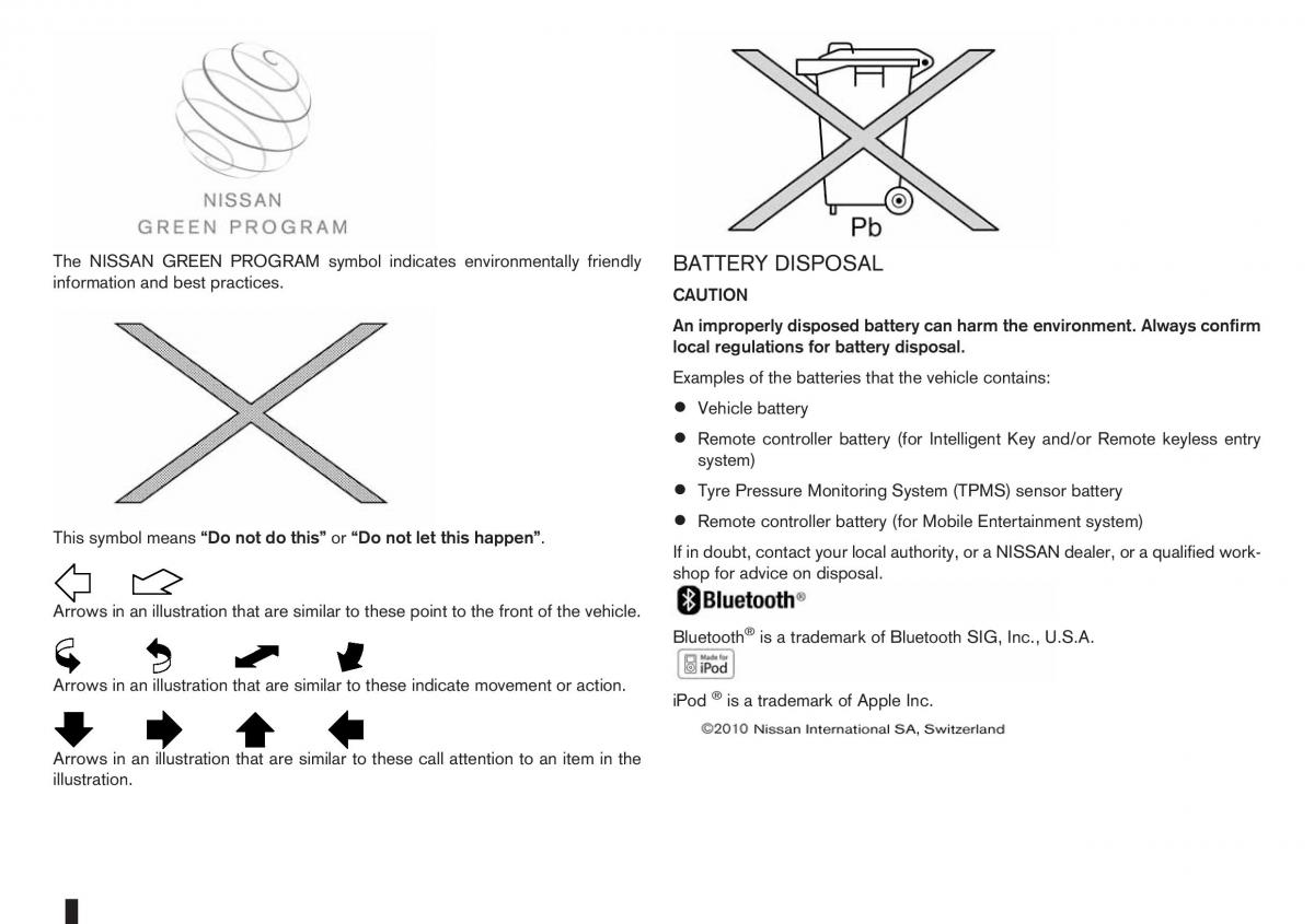 Nissan Note I 1 E11 owners manual page 3 pdf