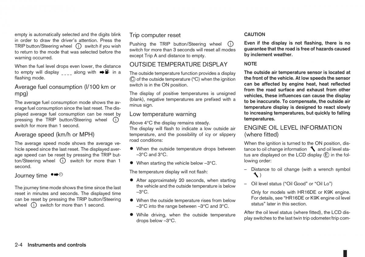 manual nissan note nissan note i 1 e11 owners manual / page 46