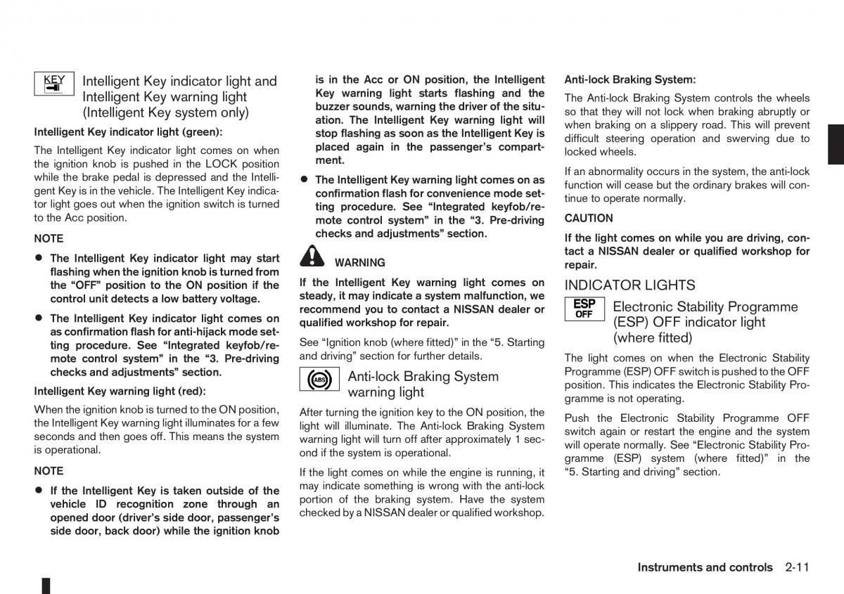 manual nissan note nissan note i 1 e11 owners manual / page 53