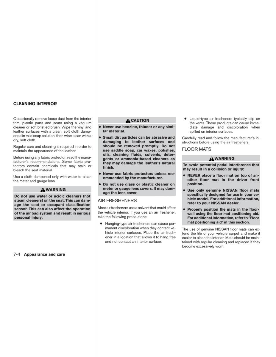 Nissan Note II 2 E12 owners manual / page 303