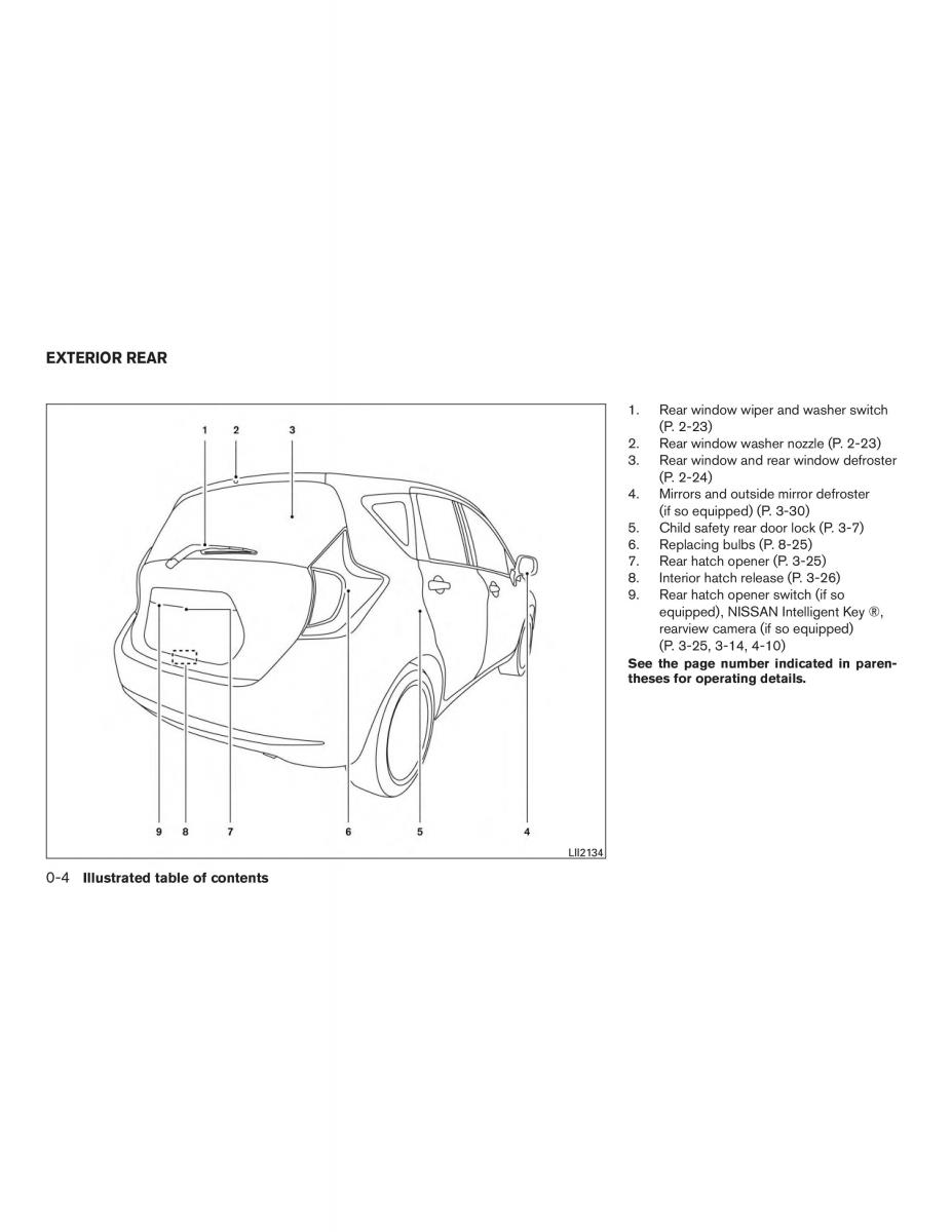 manual  Nissan Note II 2 E12 owners manual / page 11