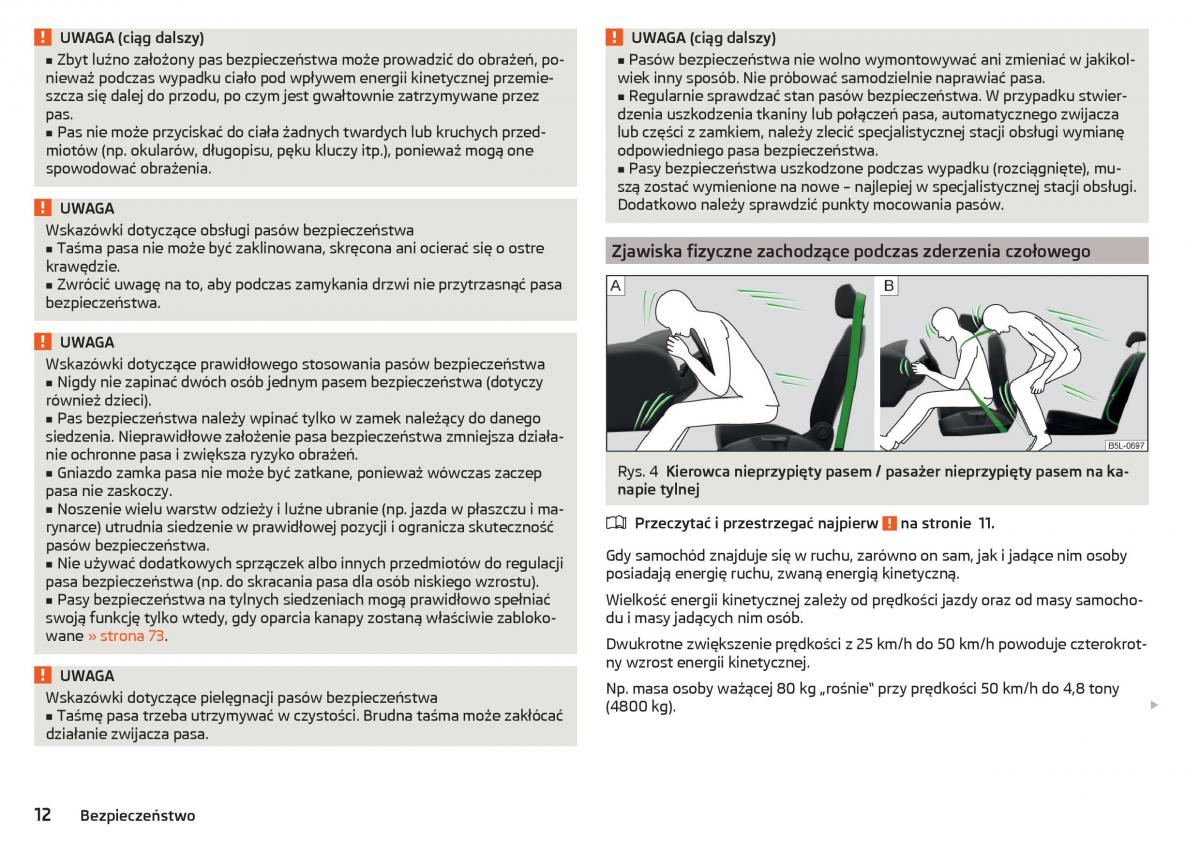 Skoda Rapid instrukcja obslugi / page 14