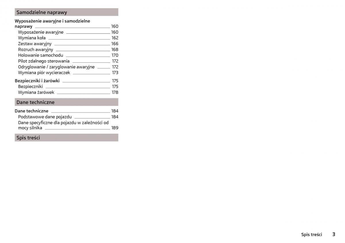 Skoda Rapid instrukcja obslugi / page 5