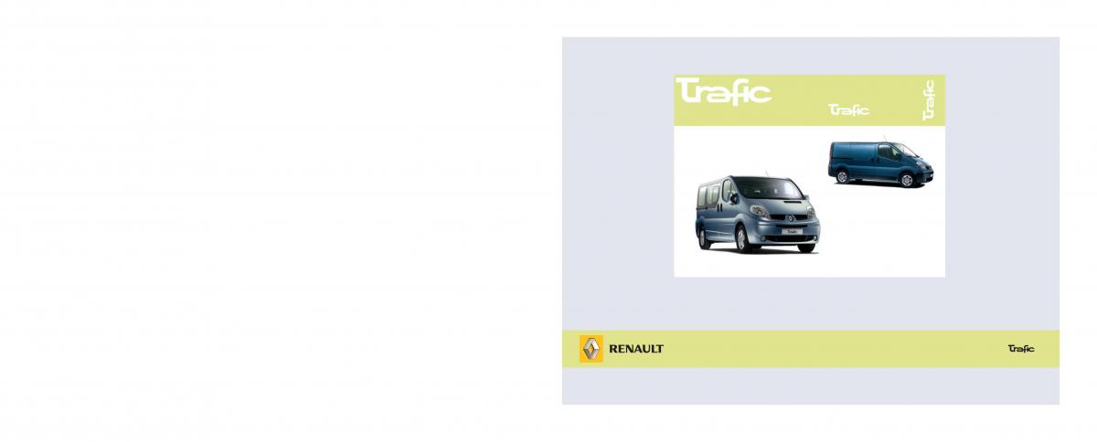 Renault Trafic II 2 owners manual / page 1