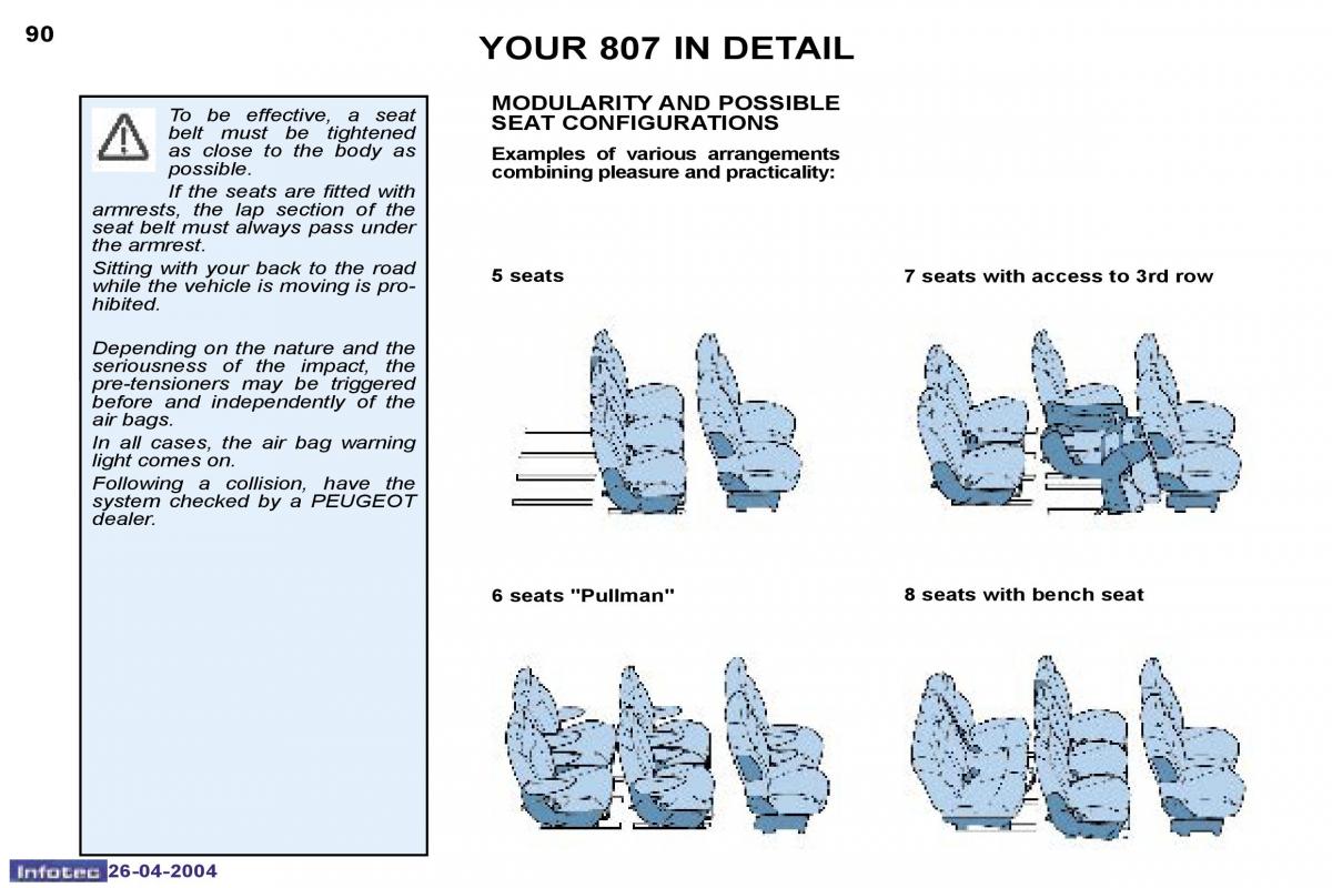 Peugeot 807 owners manual / page 71