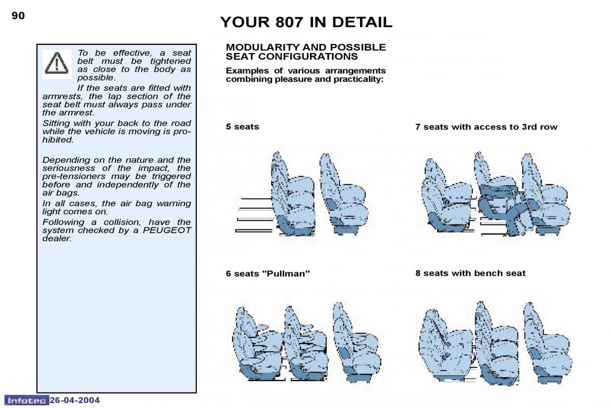 manual  Peugeot 807 owners manual / page 73