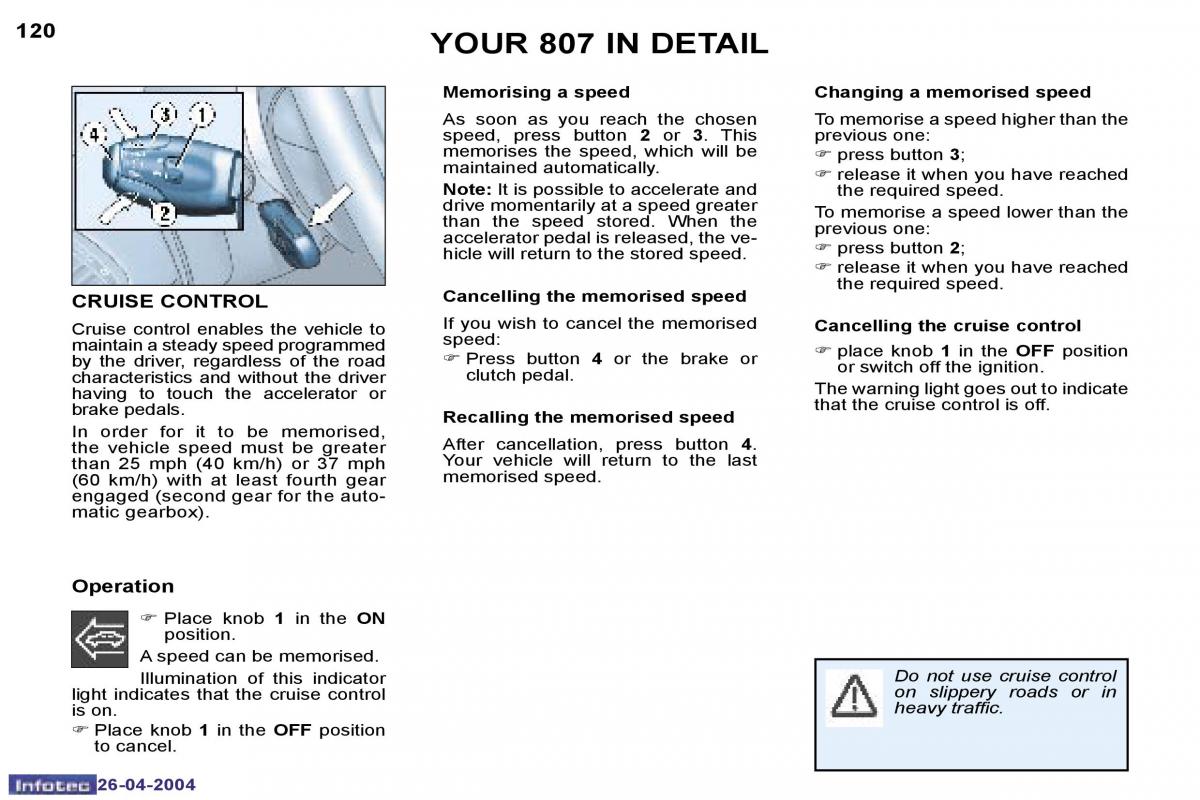 Peugeot 807 owners manual / page 19