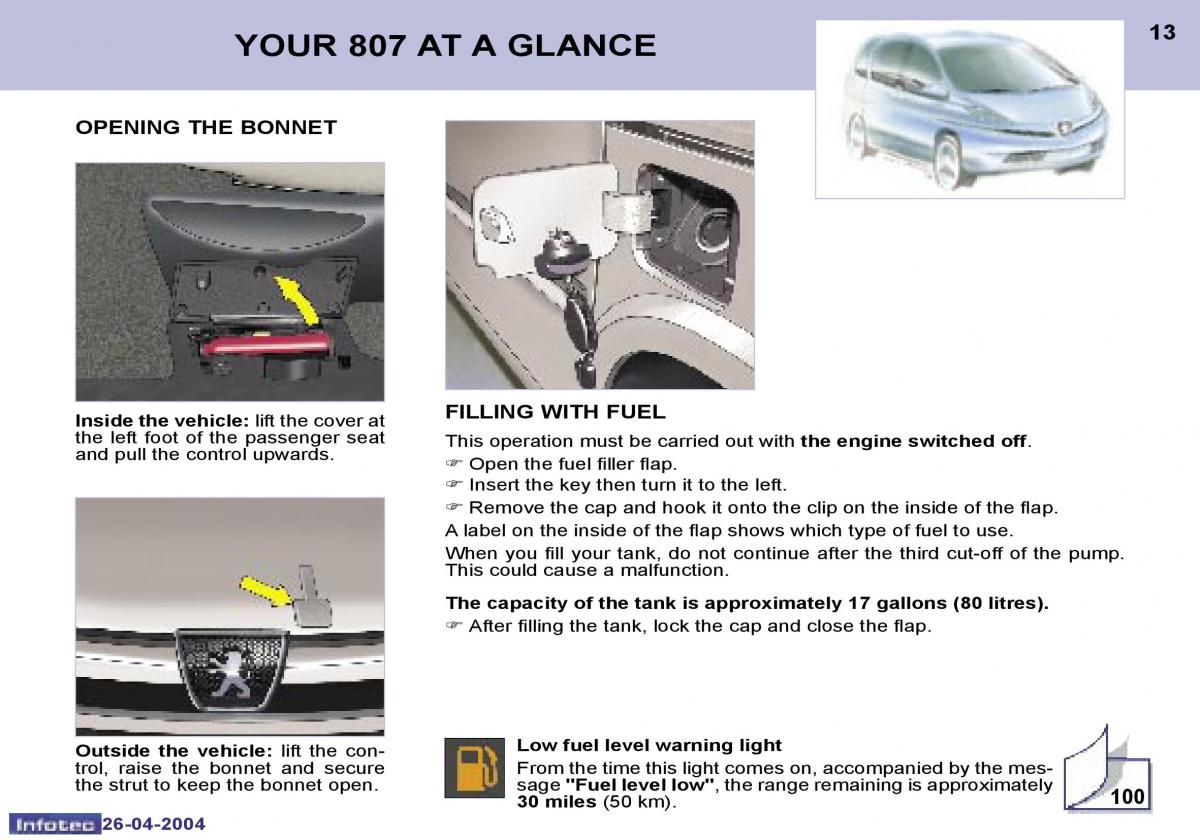 Peugeot 807 owners manual / page 25