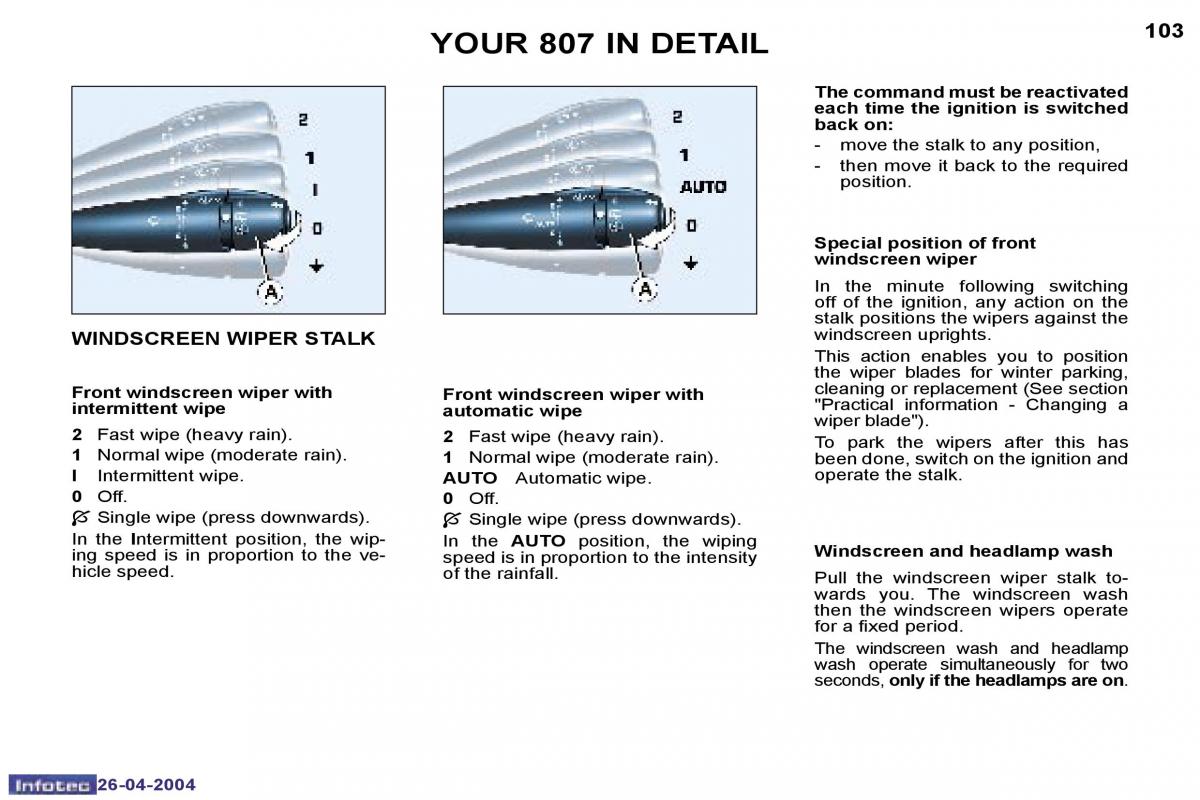 manual  Peugeot 807 owners manual / page 5