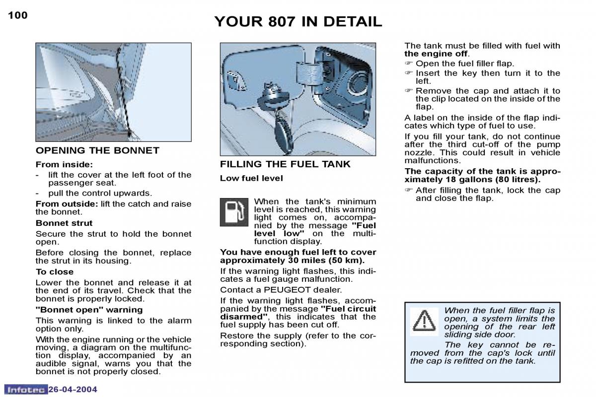 Peugeot 807 owners manual / page 2