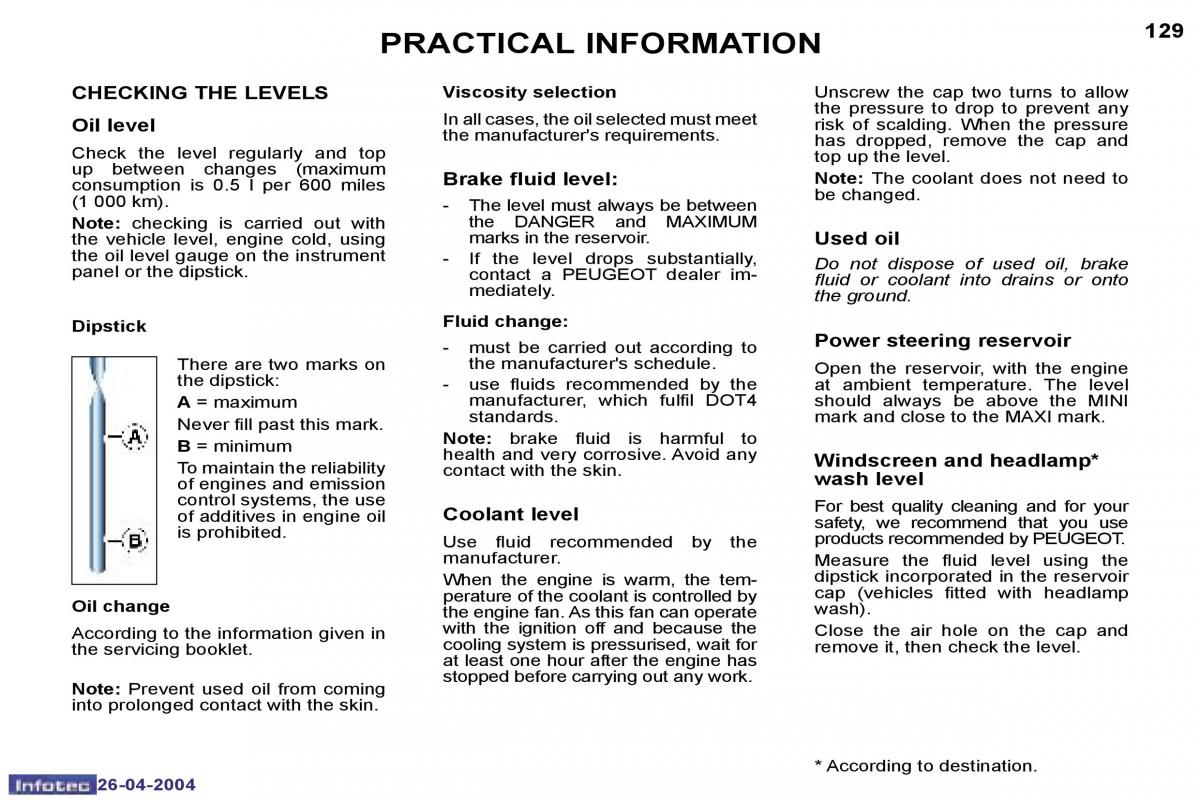 Peugeot 807 owners manual / page 24