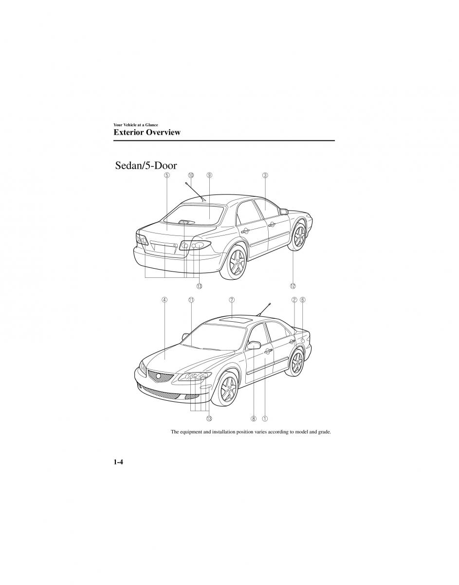 manual  Mazda 6 I 1 Atenza owners manual / page 10