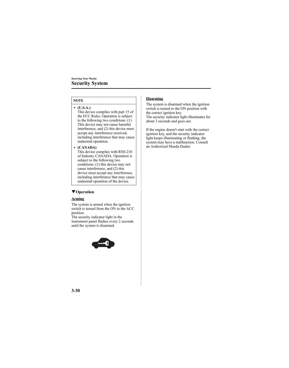 Mazda 6 I 1 Atenza owners manual / page 106