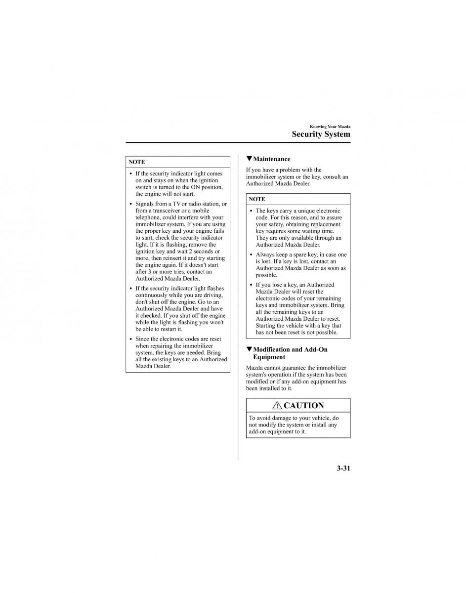 Mazda 6 I 1 Atenza owners manual / page 107