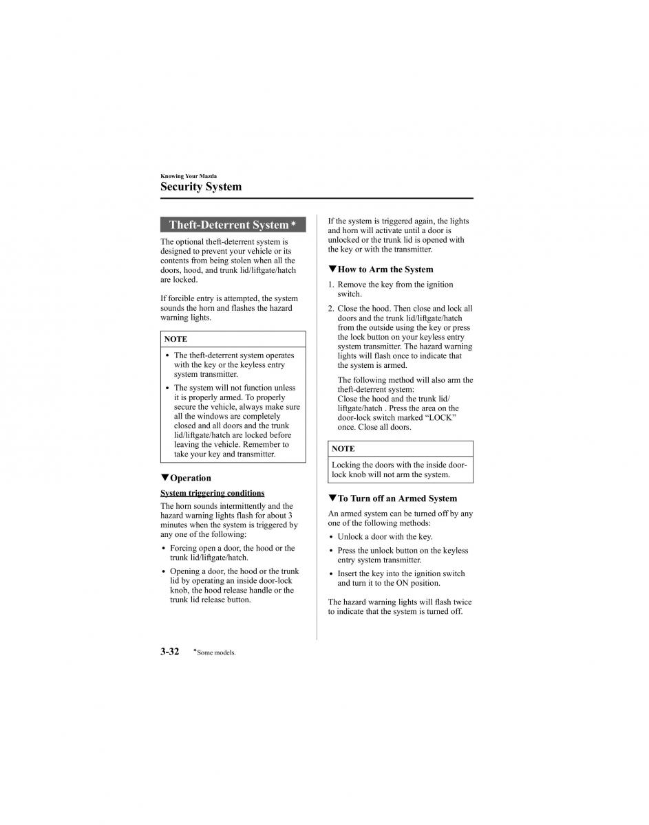 Mazda 6 I 1 Atenza owners manual / page 108